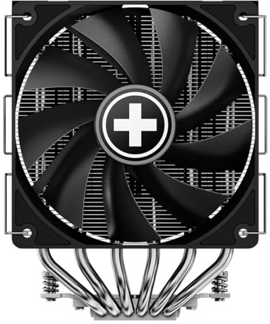 Xilence CRYON M806D.B CPU kylare – 260 W TDP, Dual-Tower Design, 2 x 120 mm tyst PWM-fläkt, borstad aluminiumlook, kompatibel med Intel LGA1851/1700/1200/115X & AMD AM5/AM4, svart