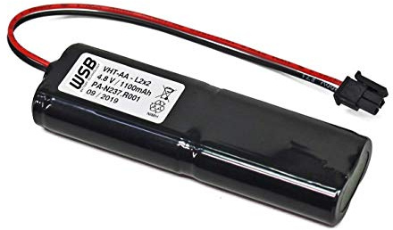 Akkupack für Notleuchten Akkupack 4,8V 1100mAh NiMH kompatibel Inotec 890021