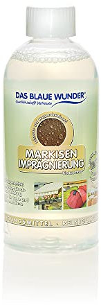 Das Blaue Wunder Markisen Imprägnierung Konzentrat | für Markise Vorzelt Zelt Cabrio Sonnenschirm Außentextilien | zum Schutz vor Feuchtigkeit und Schmutz | Abperleffekt (1, 500 ml)
