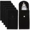 NBEADS 6pz Custodia per Orologio In Velluto, Custodia Da Viaggio Portatile per Orologio Singolo Custodia per Orologio Borsa Regalo di Lusso con Bottone A Pressione per Gioielli, Nero, 13x6.7cm