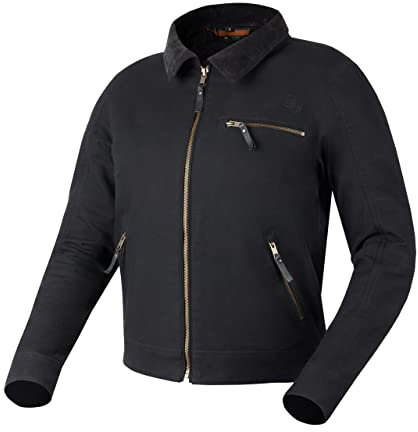 BROGER Montana Lady Motorradjacke Damen | Ellbogen und Schulterprotektoren | Verstellbare Ärmelbündchen | Cordkragen Außentaschen mit Reißverschluss