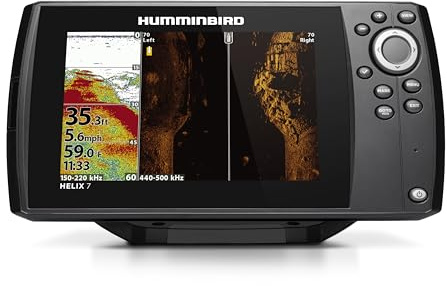 Humminbird Helix 7 G4 Détecteur de Poissons GPS avec transducteur, Double Spectre Chirp Sonar et imagerie latérale