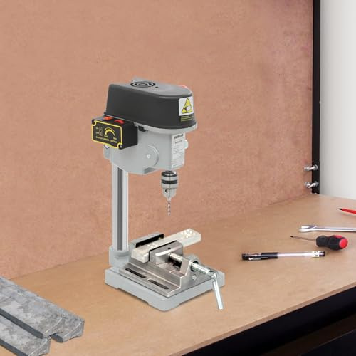 DSYOGX Minibordsborrmaskin, 0,1–1 cm multifunktionell miniatyr golvborrmaskin, 220 V AC 340 W liten bordsborrmaskin för kommersiellt bruk och hemmabruk