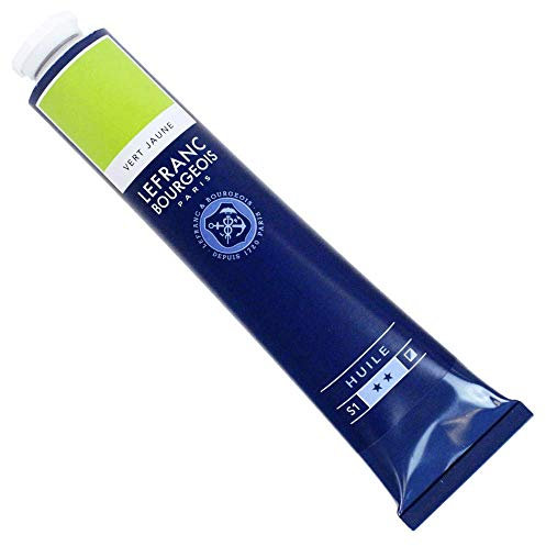 Lefranc Bourgeois 810078 feine Ölfarbe, lichtecht mit hervorragender Deckkraft & hoher Farbintensität, gleichmässiger Konsistenz und optimaler Mischbarkeit, 150ml Tube - Gelbgrün
