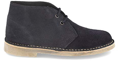 Botas Desierto Safari para Mujer y Hombre con Piel Serraje, Suela Crepe Antideslizante y Cordones. Comodas, practicas e Ideales para Otono-Invierno.
