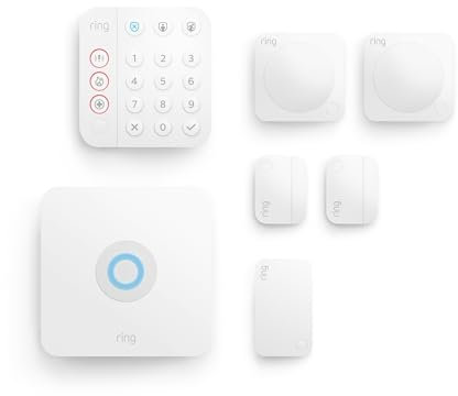 Ring Alarm Pack - M by Amazon | Smart home alarm security system with optional Assisted Monitoring - No long-term commitments | Works with Alexa
