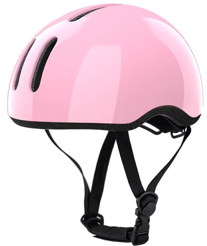 Petimini Toddler Kids Bike Scooter Helmet for 2 3 4 5 6 7 8 Years Old Boys Girls Baby Children Bicycle Hat Cap, Safety Cycling Skating Helmet, Pink