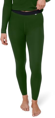 DANISH ENDURANCE Tights i Merinoull, Underställ, Varma, Långkalsonger för vintern, Dam, Grön, L