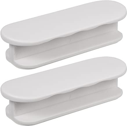 worahroe Selbstklebende Türgriffe 2er Pack, Schrankgriffe Balkontürknöpfe Kunststoff Selbstklebende Möbelgriffe für Fenster Glastüren Schubladen Weiß
