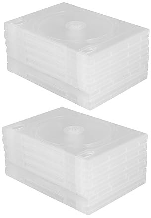 Mobestech 12pezzi Scatola Per Cd e Dvd Organizer Da Vassoio Trasparente Custodia Per Riporre Cd e Dvd Professionali Resistente e Pratico