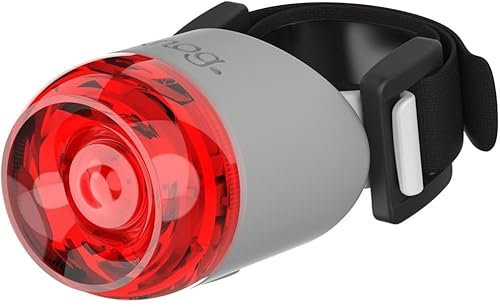Knog Plug Fahrradlampe, LED-Rücklicht StVZO, grau (10 Lumen)