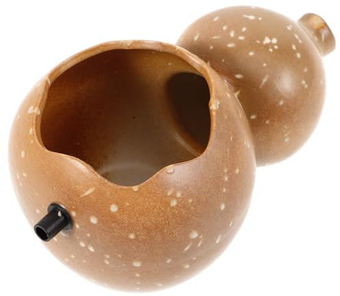 KITANDOVE Kürbiswasserspender Tisch-Wasserbrunnenglas Springbrunnen-Sprayer-Skulptur wasserpumpe wasserfontäne gartenbrunnen Gartendeko Brunnen Springbrunnenauslauf für kleinen Teich Keramik