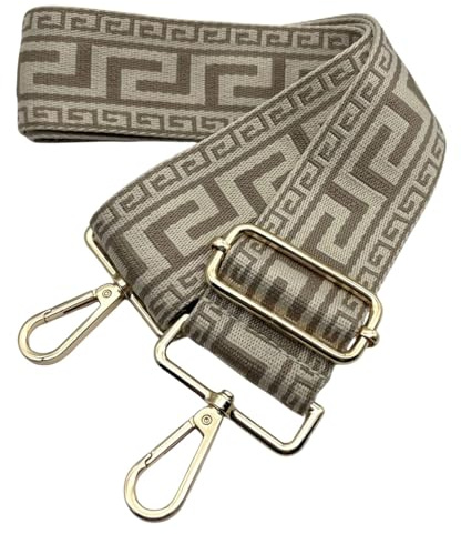 Taschengurte zum Wechseln Taschengurte Breit 5cm, Verstellbarer Schultergurt für Tasche mit Goldener Karabiner Schulterriemen, Umhängegurt fur Damen Handtaschen Crossbody DIY (Khaki) 7