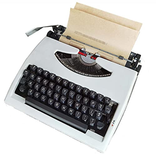 LVSEWOA Altmodische manuelle Retro-Schreibmaschine, Schreibmaschinen für Schriftsteller für Zuhause/Büro/Arbeitszimmer, Schreibtisch, tragbare mechanische Vintage-Schreibmaschine