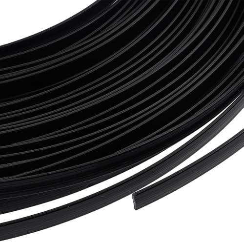 BENECREAT 18M Stecche per Corsetto In Plastica, 8mm di Larghezza Corsetto Nero Fettuccia Stecca per Abito Da Sposa Bustle Artigianato Fatto A Mano, Forniture per Cucire Abiti Da Sposa, 2mm di Spessore