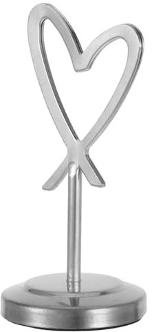 DOITOOL Herzförmiger Memo-clip-ständer Aus Edelstahl Aus Metalldraht Namenskartenständer Wiederverwendbarer Halter Aus Metalldraht Für Tischschilder Notizen Und Fotos