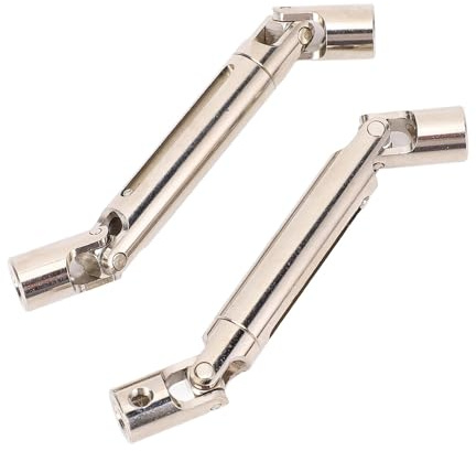 Domary Arbre de Transmission de Voiture RC, Pièces de Rechange en Acier Haute dureté pour Voiture RC MN82 LC79 (Argent)