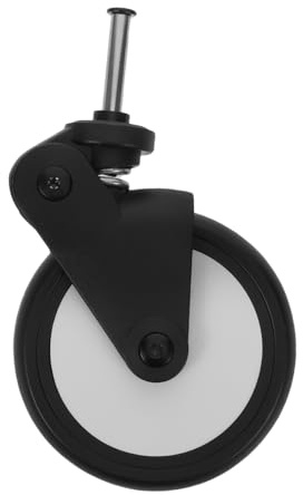 Hemobllo Ruota di Ricambio per Passeggino Ruota Girevole in Gomma con Struttura Quick-detach per Manovrabilità Facile e Pulizia Veloce Compatibile con Carrelli e Lettini Accessorio