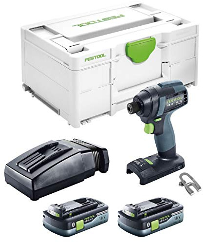 Festool TID 18 HPC 4,0 I-Plus Akku Schlagschrauber 18V 180Nm 1/4' (576482) + 2x Akku 4,0Ah HighPower + Ladegerät
