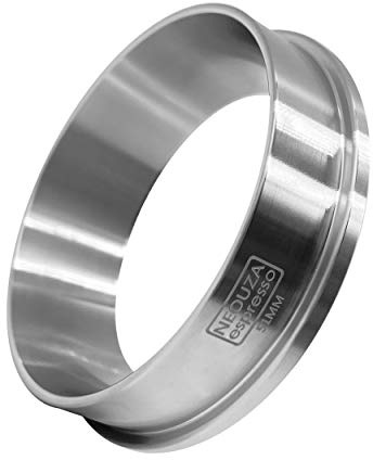 NEOUZA 51 mm Kaffee-/Espresso-Dosiertrichter, Ringfänger, Edelstahl 304, passend für 51 mm Delonghi Breville Siebträger