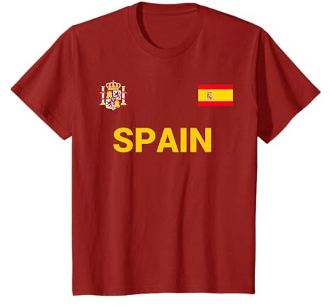 Spanien Shirt-Espana Flagge Trikot Fußball T Shirt-Fußball T-Shirt