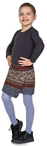 looksy Enfärgad strumpbyxor för flickor 40 DEN ogenomskinlig mjuk mikrofiber barn strumpbyxor med fot vardaglig dans skola balett ålder 3-12, Jeans, 3-4 Years