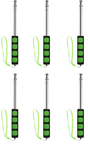 CYXZX 6-teiliger tragbarer Teleskop-Fahnenmast aus Edelstahl mit rutschfestem Schwammabdeckungsgriff für den Unterricht (Size : 2m)