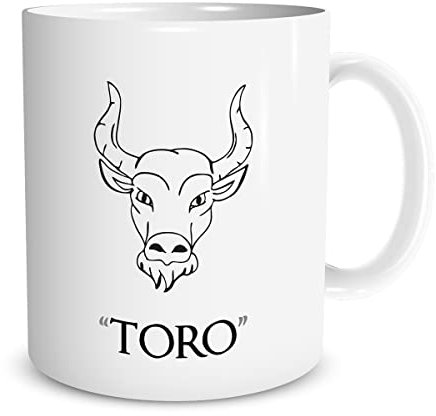 Lol t-shirt Tazza in Ceramica Mug Personalizzata con Oroscopo con Segni Zodiacali a Scelta - Zodiaco - Idea Regalo - San Valentino - Compleanno - Natale - Ufficio (Toro)