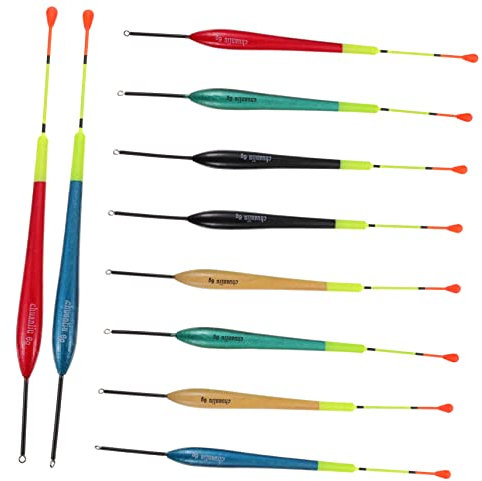 Yardwe 10pcs Fishing Floats High Sensitivity Bobbers for and Lake Fishing for Boys and Girls and Adults for Long Distance Casting