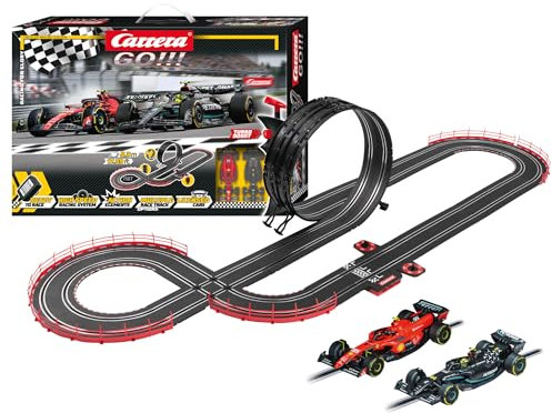 Carrera - 20062573 - Carrera GO!!! Racing for Glory Rennbahn-Set I Rennbahn mit lizensierten Slotcars | bis zu 2 Spieler | Für Kinder ab 6 Jahren & Erwachsene