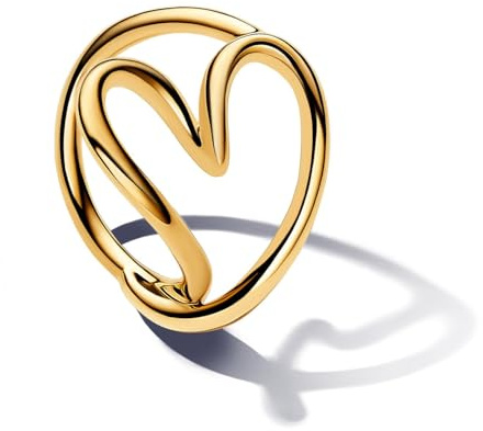Pandora Timeless Ring, 14-karätig vergoldet, mit weißer, behandelter Süßwasserzuchtperle