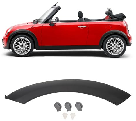 Embellecedor de Arco de Rueda para Cooper R50 R53 R52, Guardabarros de Cejas de Rueda Lateral, Reemplazo de Embellecedor de Cubierta de Arco de Guardabarros Superior (Delantero