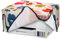 kwmobile Leinen Cover kompatibel mit Epson Eco Tank ET-3850 / Eco Tank ET-4856 Hülle - Tasche für Drucker - Staubschutzhülle Schutzhaube Schutzhülle - Pink Dunkelblau Creme