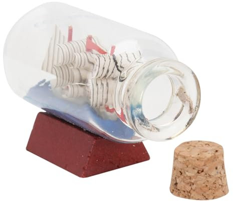 ULDIGI 2pcs Drift Flasche Handwerk Dekorationen Elegante Glas Flasche Verzierungen Segelboot Thema Für