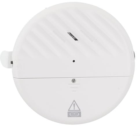 Zeroupshop Sensore di vibrazione C100, 125 dB, rilevatore di rotture di vetro e antifurto, allarme a vibrazione per porte e finestre, colore bianco