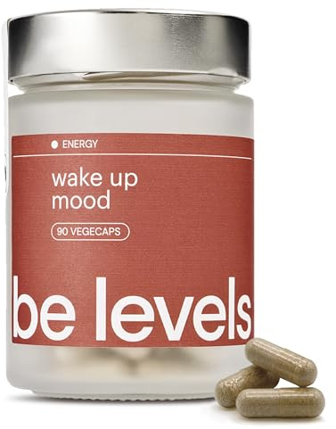 Nootrópico Natural para Memoria y Concentración con Gingko Biloba + Ginseng Rojo Coreano + Bacopa Monnieri - Vitaminas para Estudiar y Memorizar Nootropic Vegano Sin Gluten | wake up mood - be levels