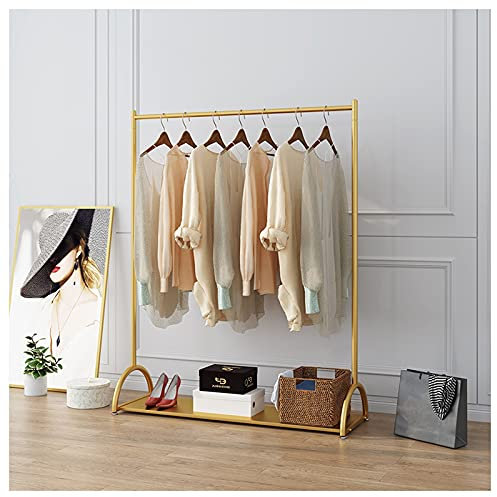 Portant à vêtements autoportant avec étagère de rangement, 160 cm, simple et moderno, soporta jusqu'à 90 kg