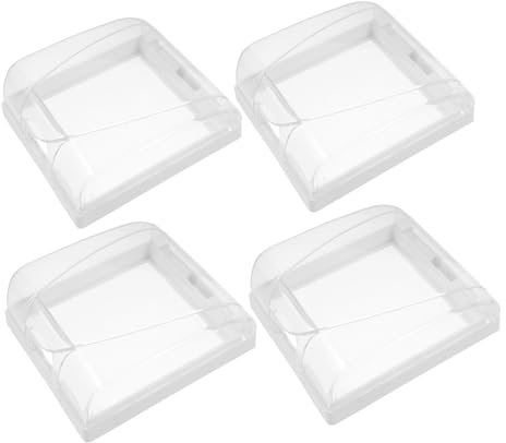 HOLIDYOYO 4piezas Tapas Para Enchufes Protectora De Transparente Adhesiva Para Baño y Cocina