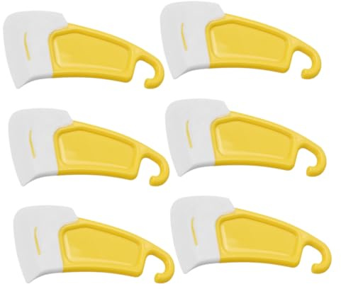 BEBEMOKO Grattoir à en Silicone Mini Spatule Antiadhésive pour Nettoyage de Casseroles et Poêles 6 Pièces Pratique Cuisine et