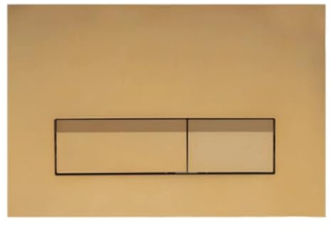 Plaque de déclenchement pour WC UWT01H-GE - Plaque de déclenchement carrée dorée - 264 × 164 × 12,5 mm