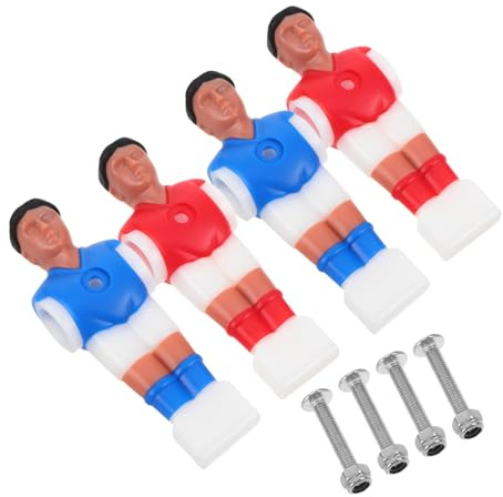 FUNNETOYU 2 Juegos Figuras Jugadores Futbolín Plástico Resistente para Reemplazo Casa Oficina Reuniones Sociales