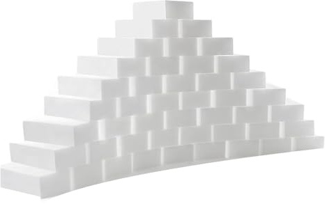 Bulk - 50 spugne per la pulizia della cucina, del bagno, dello scrub pad sgrassatore per piani di lavoro, piastrelle, stoviglie in melamina durevole