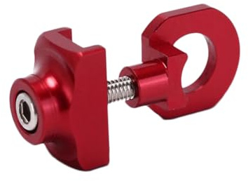 MOTHNUR Aluminum Alloy Bike Chain Tensioner Adjuster Bolt for Single Speed Fixie Bikes Cycling Chain Fastener in Red Prevents Rear Wheel Slipping Suitable for Fixed Gear