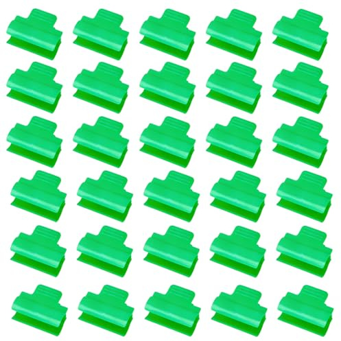 30Pcs Greenhouse Clamps, Greenhouse Accessories Plant Clips, Film Row Cover Netting Tunnel Hoop Clip, Frame Shading Net Rod Clip Greenhouse Film Clamps for Season Plant Extension Support (11mm)