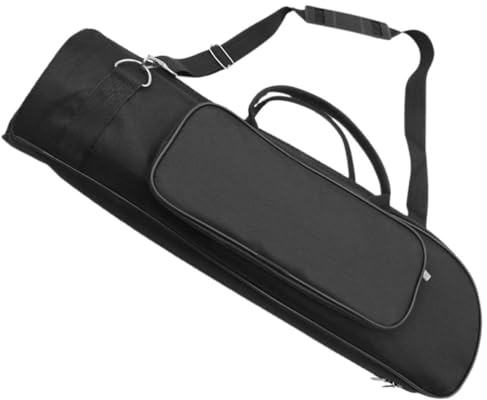 BESPORTBLE Housse pour Trompette Petite Taille Résistante à L'eau en Tissu Oxford Doublure en Coton, Paquet de Transport Léger pour Jeunes Musiciens, Étui Souple et Compartiments de