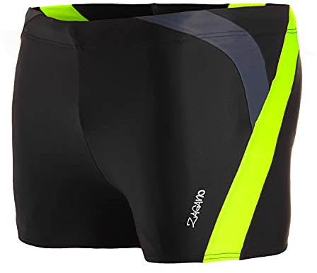 ZAGANO Adam Lipski Swim Trunks Men Swim Trunks 2375 - Maillot de Bain Homme Maillot de Bain - Short de Bain Garçon - Boxer Bad Beach pour Homme - Short de Plage(Le Noir, L)