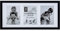 KHG Bilderrahmen lackiert mit stabilem Glas und Passepartout, MDF Ideal für Portraits, Urkunden, Poster, Puzzles & Collagen, 23x51 cm Schwarz