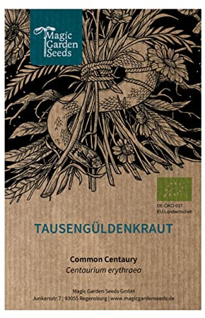 Tausengüldenkraut (Centaurium erythraea) - ca. 450 Biosamen der Wildblume Heilpflanze vom Aussterben bedroht