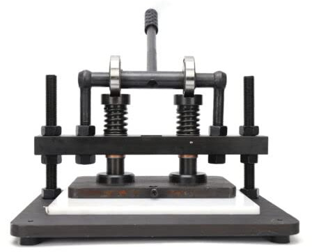 Manual Die Cutter Leather Cutting Machine Embosser Steel Plate Press Diy Craft Making Pvc Eva Sheet Embossing Heavy Duty Hand Mold Mould Cut For Various Materials Arbour Die-Cutting And Punching
