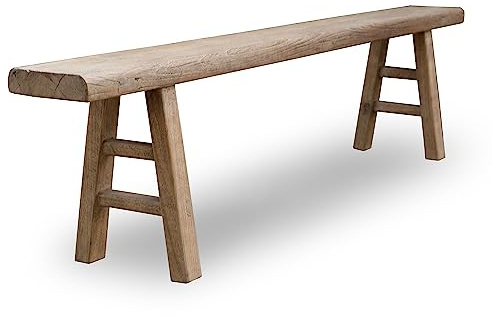 Artissance Approx. 67-71 in Long Entryway Bench Weathered Natural (Finish Vary)